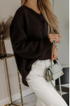 SWETER CAPRI PREMIUM CZEKOLADOWY
