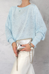 SWETER SANTORINI JASNY NIEBIESKI