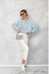 SWETER SANTORINI JASNY NIEBIESKI