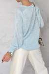 SWETER SANTORINI JASNY NIEBIESKI
