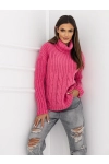 SWETER Z GOLFEM VIESTE FUKSJA PREMIUM